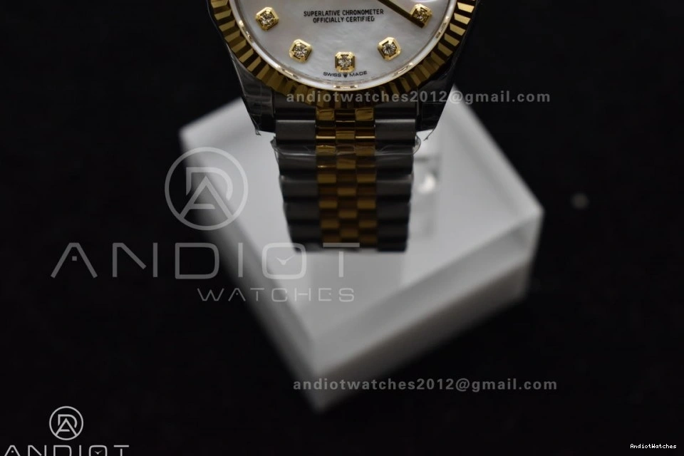 DateJust Steel 542 President Ladies Diamond 31 GSF Dial Bracelet Colorful 316L YG 278271 On MOP 0708